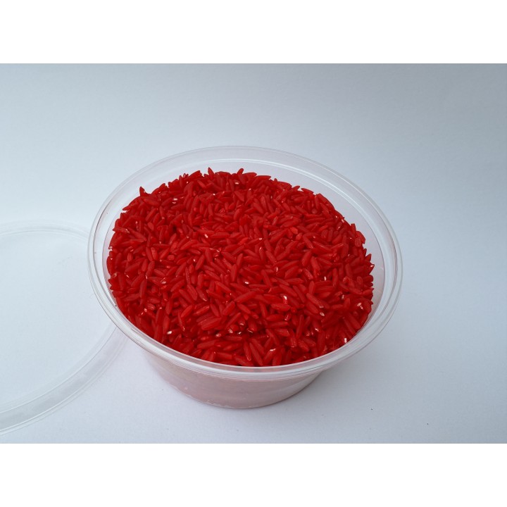 Ryż sensoryczny 200 g (czerwony)