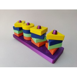 Sorter - kolorowe klocki edukacyjne (kształty i kolory)
