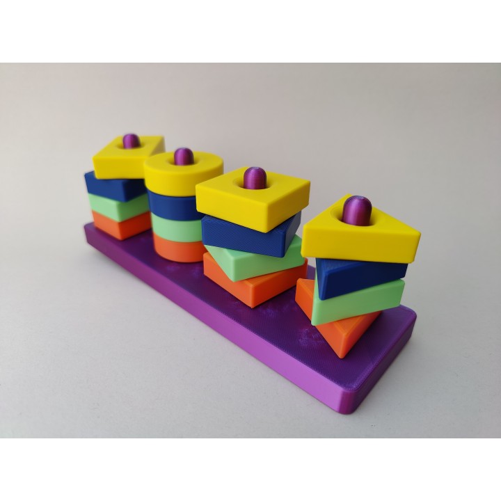 Sorter - kolorowe klocki edukacyjne (kształty i kolory)