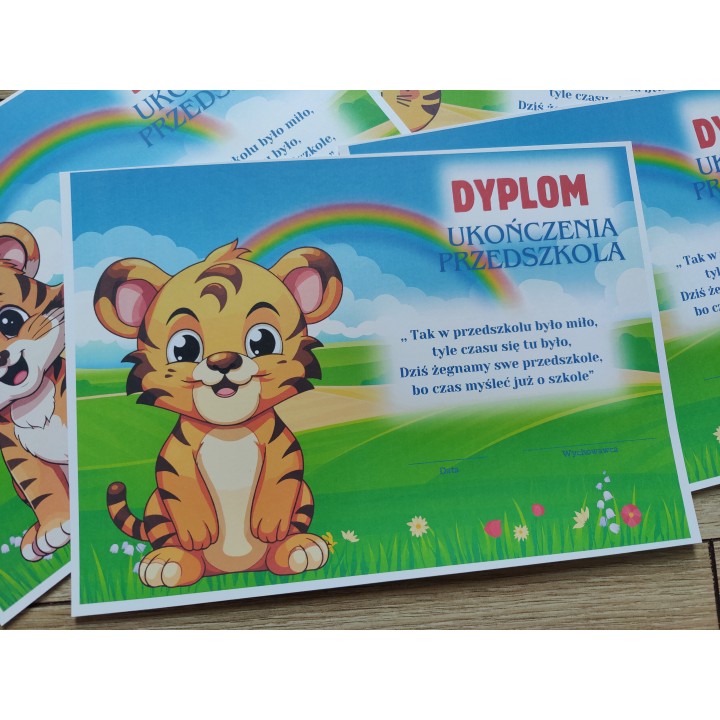 Dyplom ukończenia przedszkola (A4, 1 szt.)