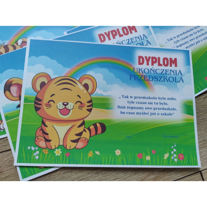 Dyplom ukończenia przedszkola (A4, 1 szt.)