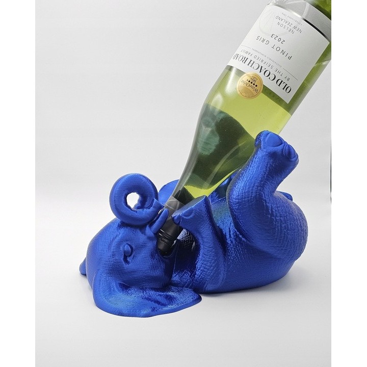 Słoń - stojak na wino