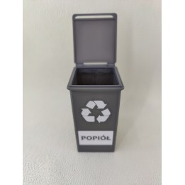 Kosz na popiół (szary, 1 szt.)