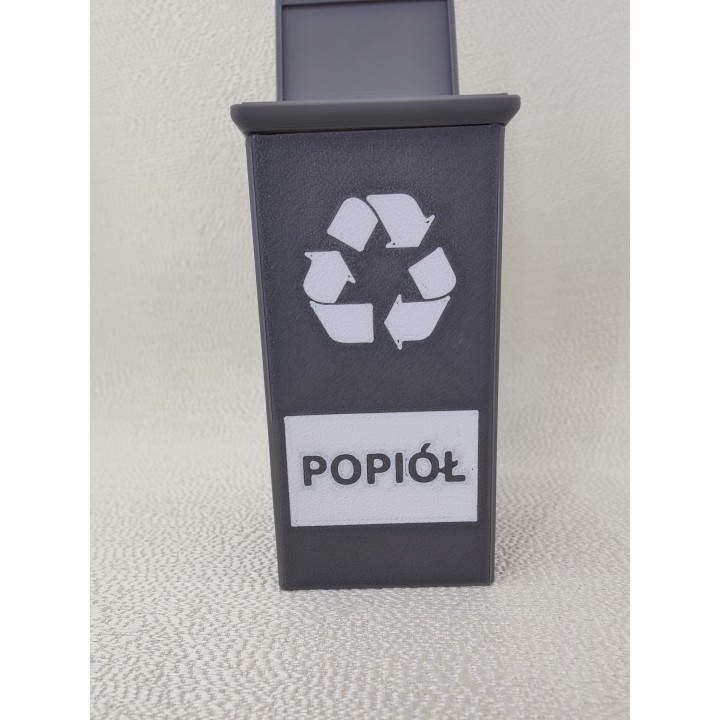 Kosz na popiół (szary, 1 szt.)
