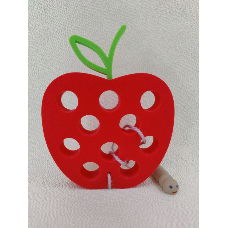 ZESTAW MONTESSORI – OWOCE Z ROBACZKAMI (6 SZT.)