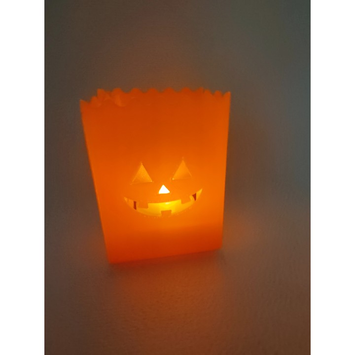 Lampion dynia - ze świeczką na baterie