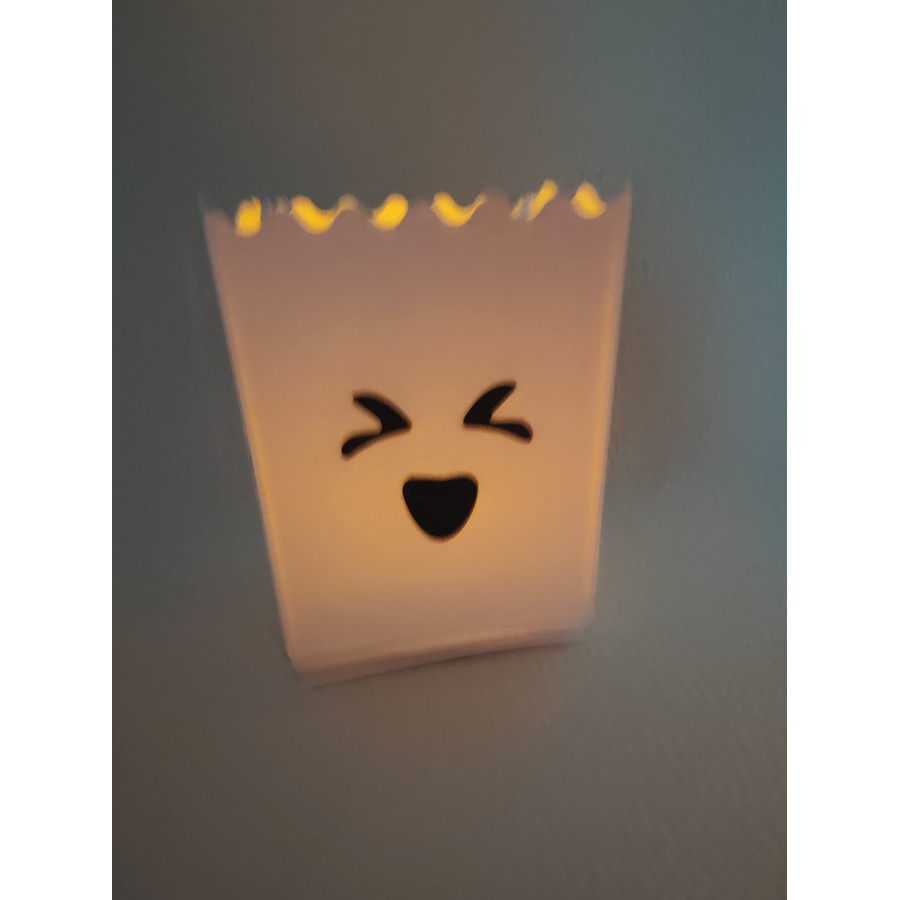 LAMPION BIAŁY emotki