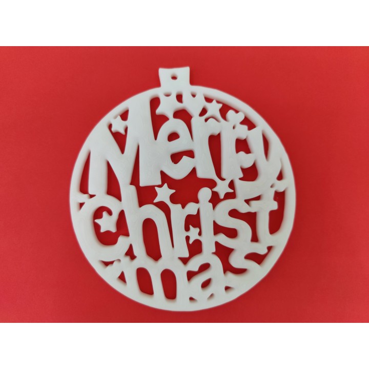 Bombka "Merry Christmas" - zawieszka