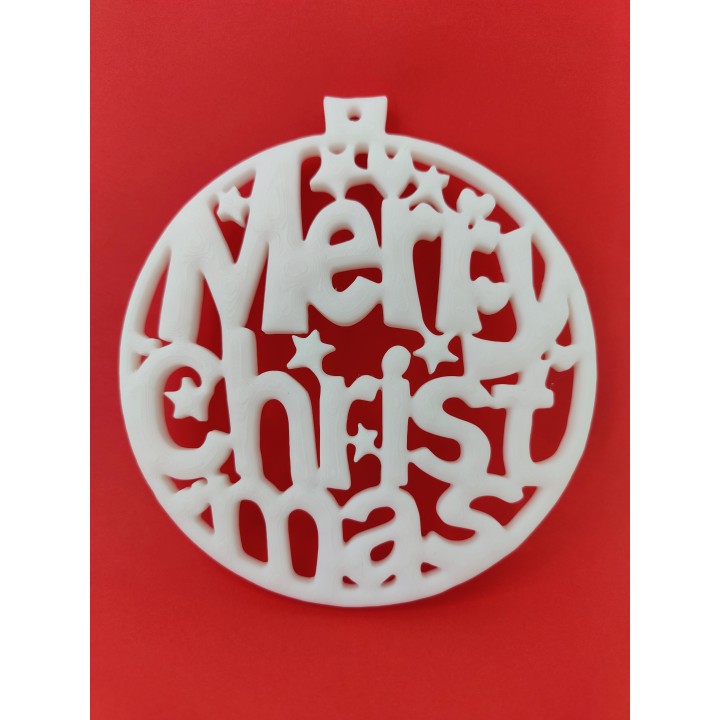 Bombka "Merry Christmas" - zawieszka