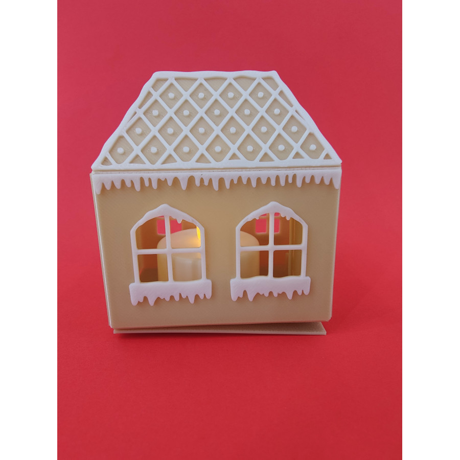 ZESTAW DOM/DOMKI ŚWIĄTECZNE 3 szt.