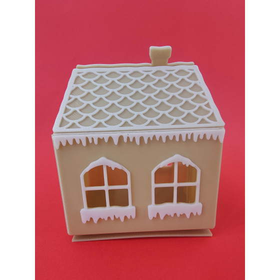 ZESTAW DOM/DOMKI ŚWIĄTECZNE 3 szt.