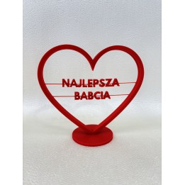 Serce dla Babci - dekoracja z dedykacją