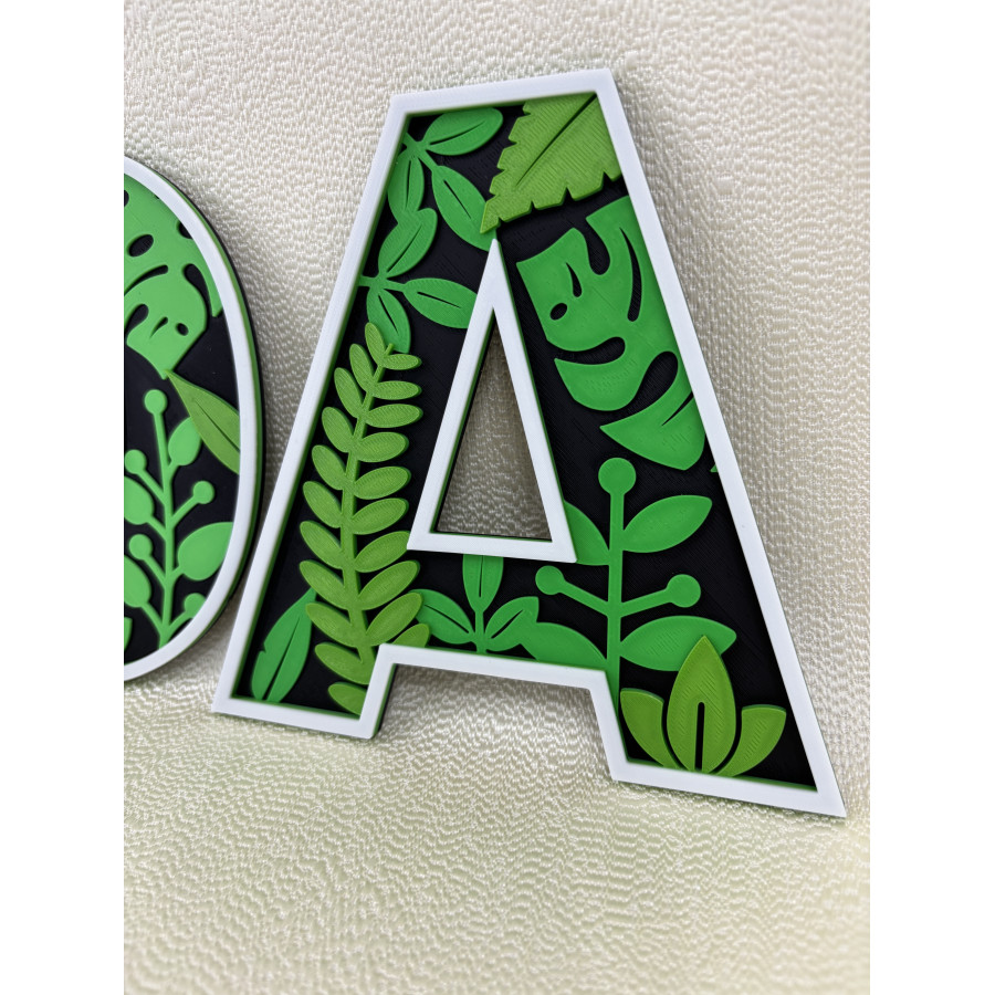LITERA 1 szt. WZÓR NR 2 RÓŻ (A-Z)