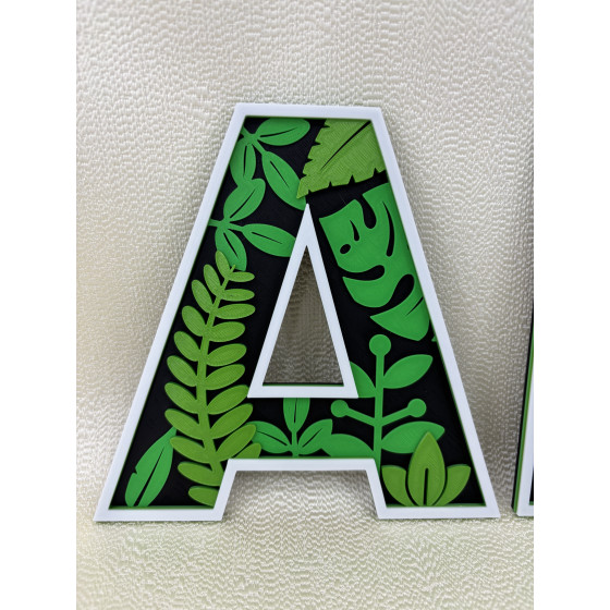 LITERA 1 szt. WZÓR NR 2 RÓŻ (A-Z)