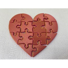 Serce - puzzle walentynkowe