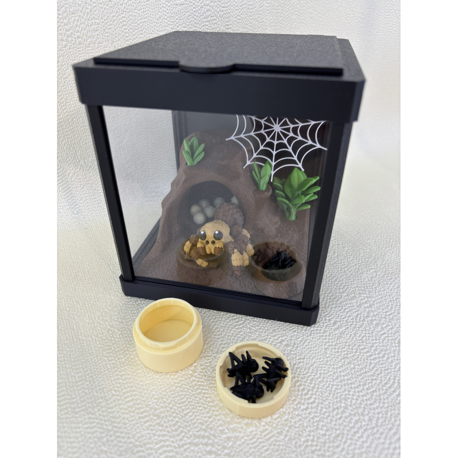 Terrarium z pająkiem Tarantosem + wyposażenie