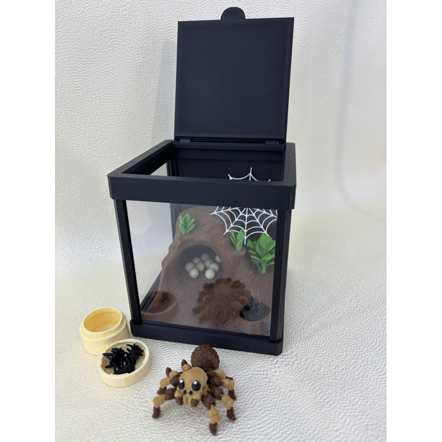 Terrarium z pająkiem Tarantosem + wyposażenie