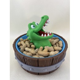 Krokodyl Chrupcio - pojemnik na orzeszki (beczka)