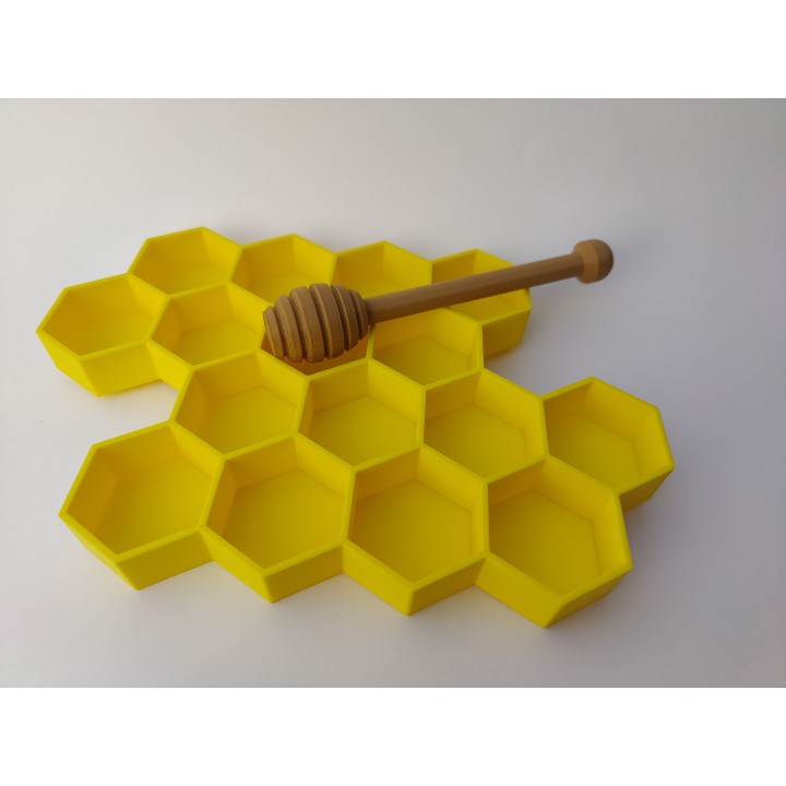 Plaster miodu duży z czerpakiem - wysypywanka