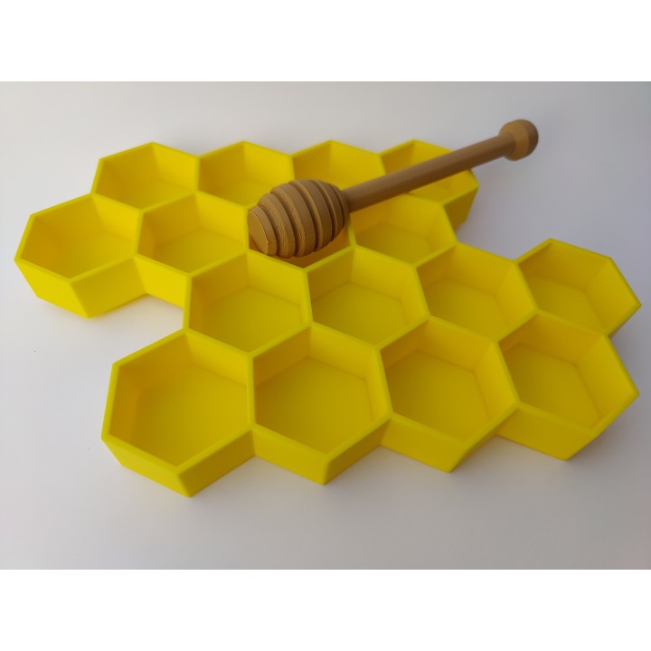 Plaster miodu duży z czerpakiem - wysypywanka
