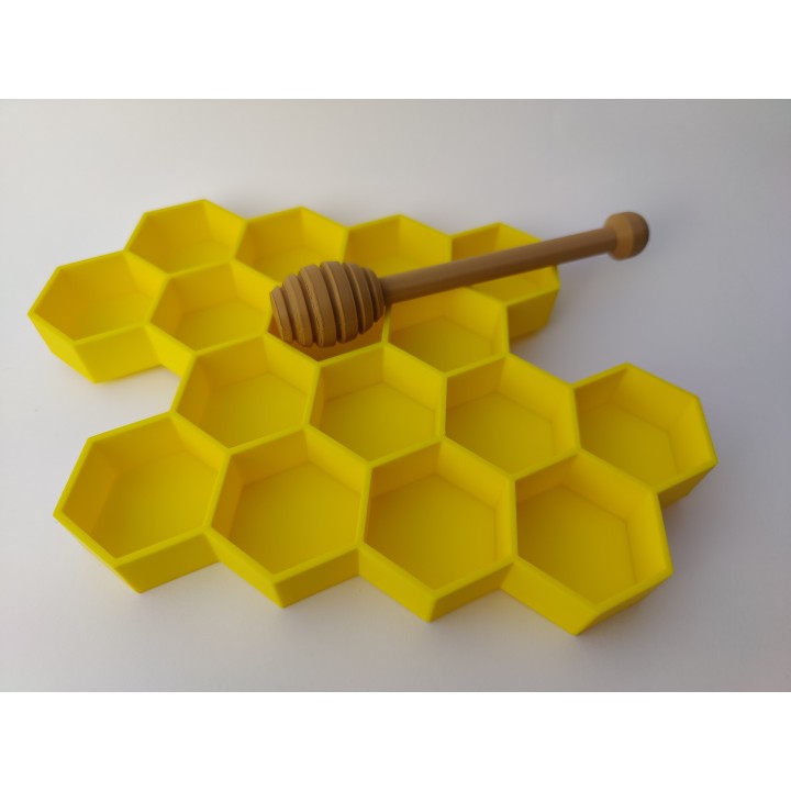 Plaster miodu duży z czerpakiem - wysypywanka